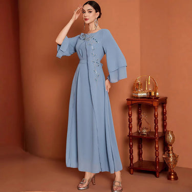 Djellaba Marocaine Bleu